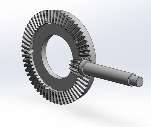 Render of the Bevel Gear and Pinion